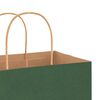 vidaXL Paper Bags 50 pcs with Handles Green 32x12x42 cm