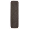vidaXL Anti Slip Stair Mats 15 pcs 75x20 cm Brown Rectangular