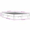 vidaXL Bed Frame without Mattress Sonoma Oak 120x200 cm