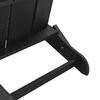 vidaXL Folding Adirondack Chair Black 74.5 x 80.5 x 90cm HDPE