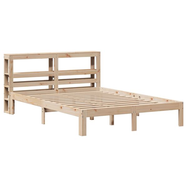 vidaXL Bed Frame with Headboard without Mattress 120x200 cm