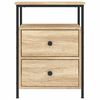 vidaXL Bedside Cabinets 2 pcs Sonoma Oak 44x45x60 cm Engineered Wood