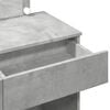vidaXL Dressing Table with LED Concrete Grey 100x40x120 cm