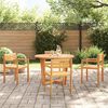 vidaXL 5 Piece Garden Dining Set Solid Wood Acacia