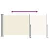 vidaXL Patio Retractable Side Awning 120 x 300 cm Cream