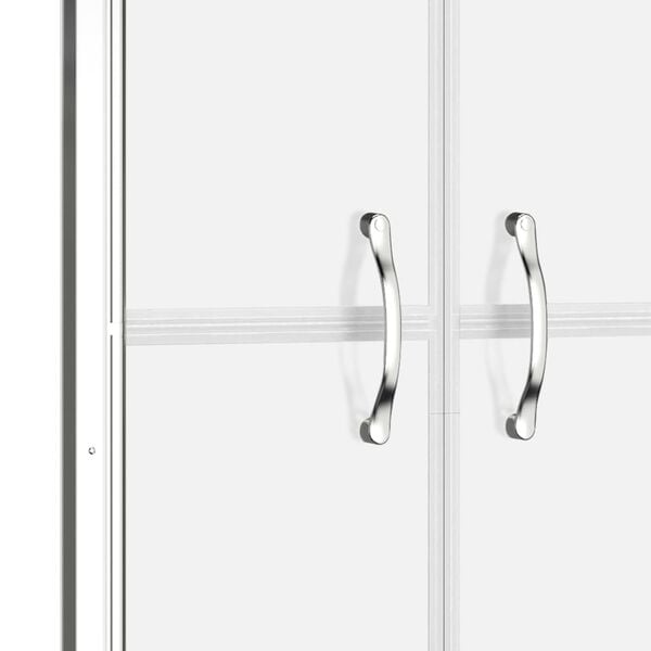 vidaXL Shower Door Half Frosted ESG 101x190 cm
