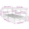 vidaXL Bookcase Bed without Mattress Wax Brown 90x200cm Solid Wood Pine