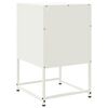 vidaXL Bedside Cabinets 2 pcs White 36x39x60.5 cm Steel