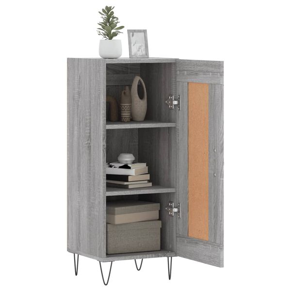 vidaXL Sideboard Grey Sonoma 34.5x34x90 cm Engineered Wood