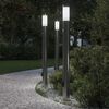 vidaXL Bollard Lights with Sensor&Outlet 3pcs 110 cm Stainless Steel IP44