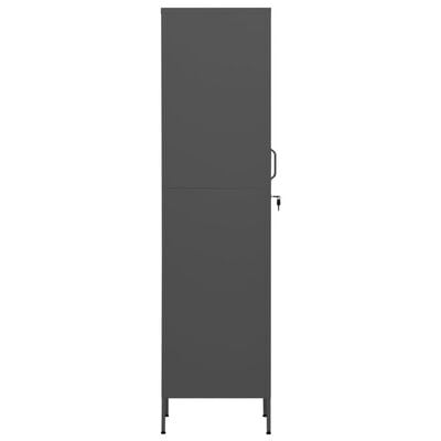 vidaXL Locker Cabinet Anthracite 35x46x180 cm Steel