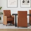 vidaXL Dining Chairs with Wheels 2 pcs Brown 58 x 67 x 97 cm