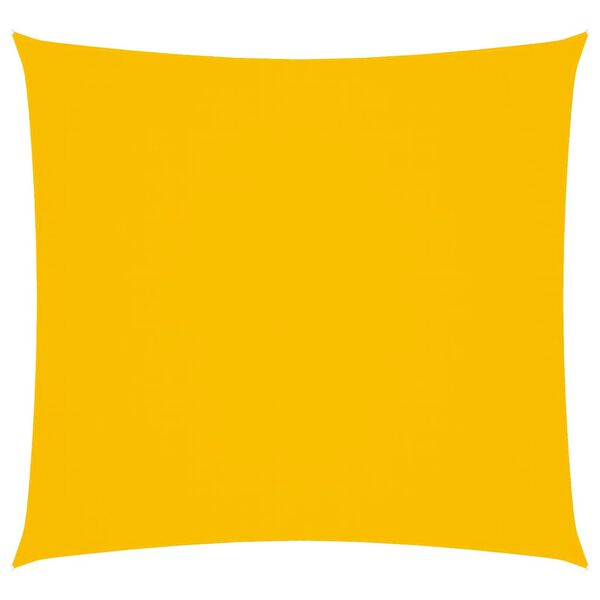 vidaXL Sunshade Sail Oxford Fabric Square 4x4 m Yellow