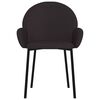 vidaXL Dining Chairs 2 pcs Black Faux Leather