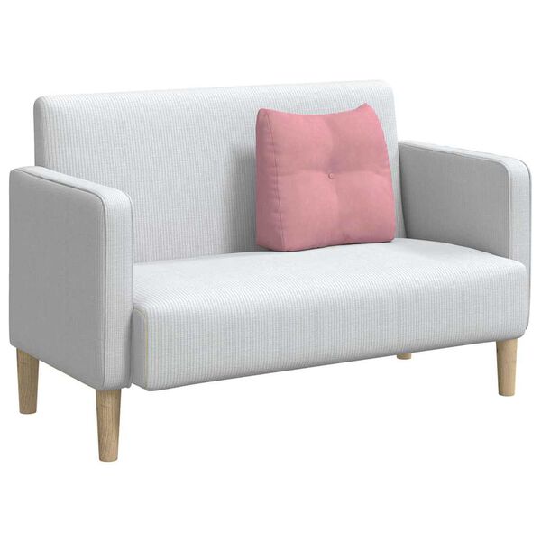 vidaXL Back Pillow Pink 45 x 24 x 50 cm Velvet