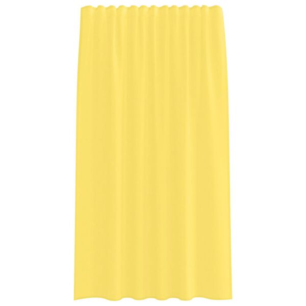 vidaXL Voile Curtains with Rod Pockets 2 pcs Yellow