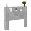 vidaXL Headboard Concrete Grey 120 x 16.5 x 103.5 cm Engineered Wood