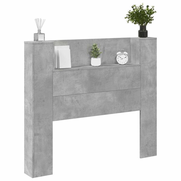 vidaXL Headboard Concrete Grey 120 x 16.5 x 103.5 cm Engineered Wood