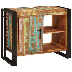 vidaXL Sink cabinet Multicolour 71 x 33 x 58 cm Solid Reclaim Wood