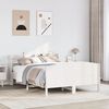 vidaXL Bed Frame without Mattress White 140x200 cm Solid Wood Pine
