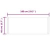 vidaXL LED Bathroom Mirror 100x40 cm