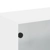 vidaXL Wall Cabinets with Glass Doors 2 pcs White 68.5x37x35 cm