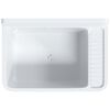 vidaXL Utility Sink for Wall Mounting White 60x40x28 cm Resin