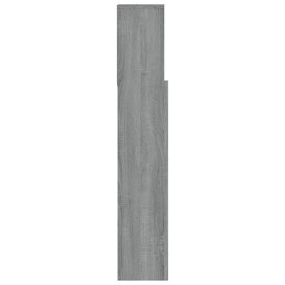 vidaXL Headboard Cabinet Grey Sonoma 120x19x103.5 cm