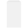 vidaXL Desk with Drawer&Cabinet High Gloss White 100x40x73 cm Engineered Wood