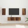 vidaXL TV Cabinet Set 4 pcs Old Wood Engineered Wood