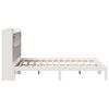vidaXL Bookcase Bed without Mattress White 140x200 cm Solid Wood Pine