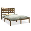 vidaXL Bed Frame without Mattress Honey Brown 120x190 cm Small Double Solid Wood