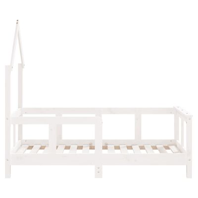 vidaXL Kids Bed Frame White 70x140 cm Solid Wood Pine