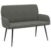vidaXL 2 Seater Sofa with Metal Legs 2-Seater Dark Grey