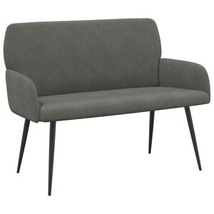 vidaXL 2 Seater Sofa with Metal Legs 2-Seater Dark Grey
