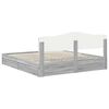 vidaXL Storage Bed Grey Sonoma 180 x 200 cm Engineered Wood