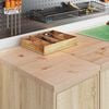 vidaXL Garage Storage Cabinet Sonoma Oak 30x51x85 cm Solid Wood Pine