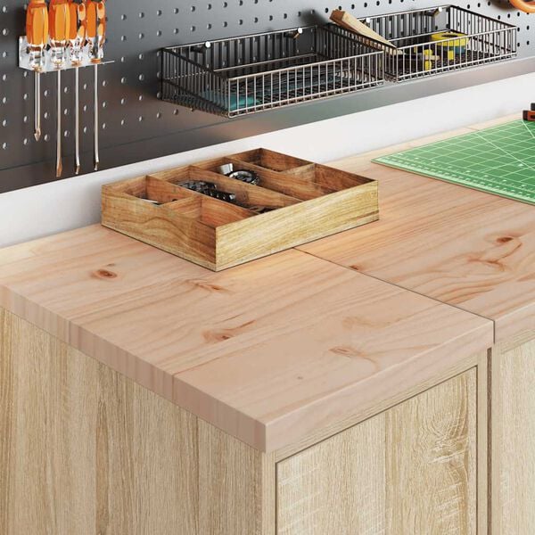 vidaXL Garage Storage Cabinet Sonoma Oak 30x51x85 cm Solid Wood Pine