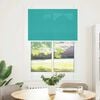 vidaXL Pleated Blind Petrol Green 90x100 cm Fabric Width 89.4 cm Polyester
