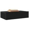 vidaXL TV Cabinets with LED Lights 2 pcs Black Oak 60x35x15.5 cm