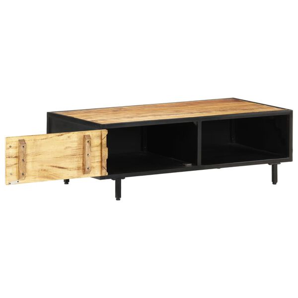 vidaXL Coffee Table 105x50x35 cm Rough Mango Wood