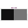 vidaXL Patio Retractable Side Awning 220x500 cm Black
