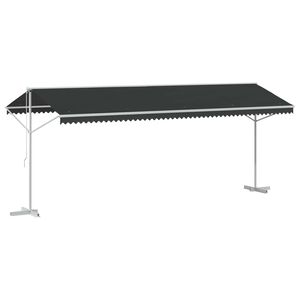 vidaXL Free Standing Awning Anthracite 6 x 3 m Polyester