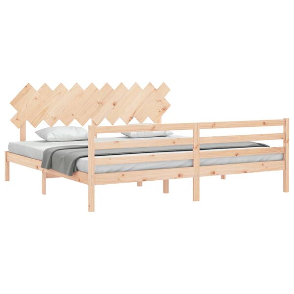 vidaXL Bed Frame without Mattress 200x200 cm Solid Wood