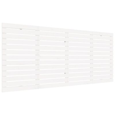 vidaXL Wall Headboard White 206x3x91.5 cm Solid Wood Pine