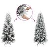 vidaXL Artificial Hinged Christmas Tree White 120 cm PVC and Steel