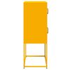vidaXL Highboard Mustard Yellow 68x39x107 cm Steel