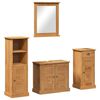 vidaXL Bathroom Furniture Set VIGO 4 pcs Honey Brown Solid Pine Wood