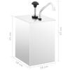 vidaXL Sauce Dispenser Stainless Steel 3.5 L