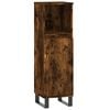vidaXL 3 Piece Bathroom Furniture Set Smoked Oak Engineered Wood